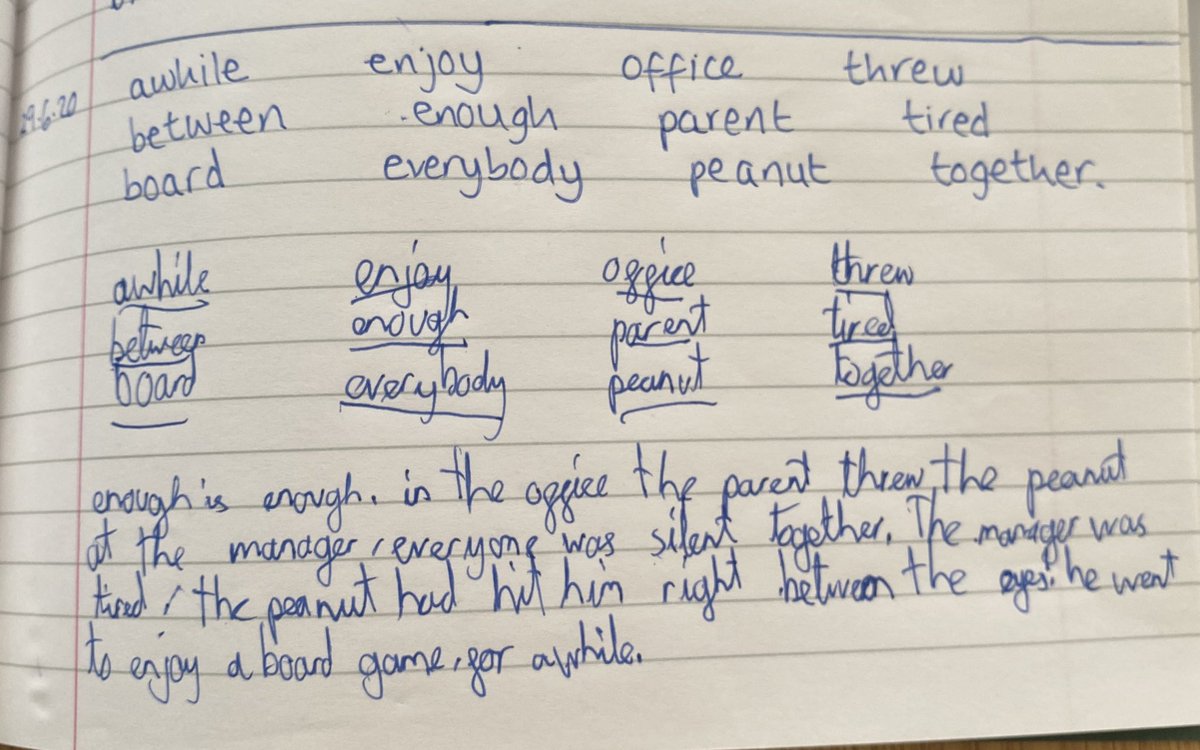 givethisgift's tweet image. @StLawrenceCEPr1 #commonwords Few more from the list ☺️📝