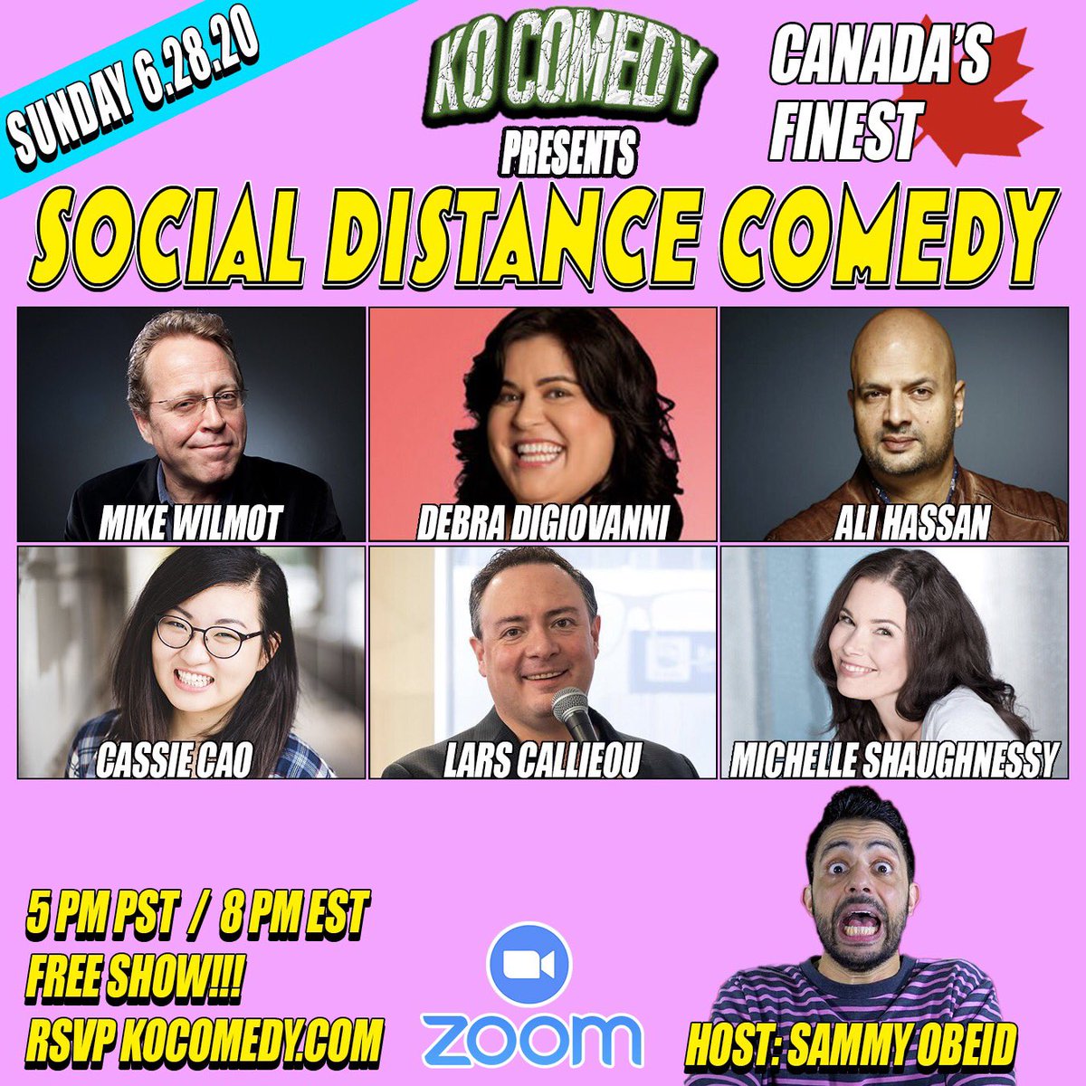 ExtraLars's tweet photo. Today’s Zoom show with @SammyObeid was awesome. I worked with a whole bunch of people I’ve looked up to for a long time.😀

#ThankYouForHavingMe #KOcomedy #Awesome https://t.co/f5aFJS9nXS