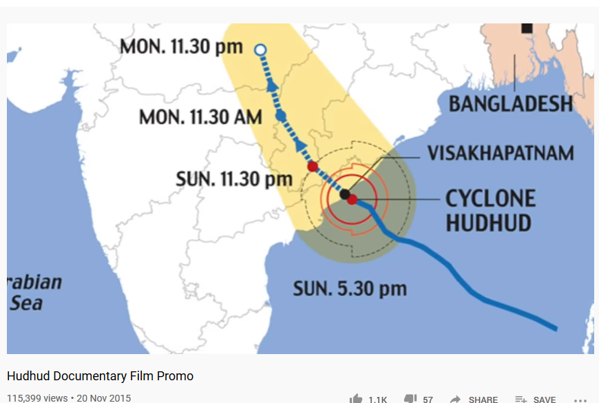 TDP/CBN2014హుదూద్ తుఫాన్ వైజాగ్ హుదూద్ తుఫాన్ గవర్నమెంట్ స్పందన చర్యలు డాక్యూమెంటరీ Hudhud Cyclone 2014 https://en.wikipedia.org/wiki/Cyclone_Hudhud https://www.bbc.com/news/world-asia-india-29581787CBN Govt relief measuresDocumentary film Hudhud2015