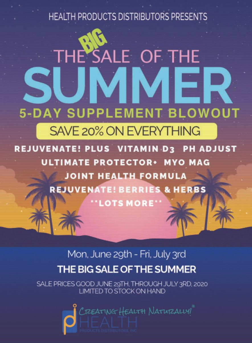 warriorsleep's tweet photo. Big Sale of Summer! Save 20% on all products, including pH Adjust, #multivitamins, superfoods, topicals, Warrior Sleep! https://t.co/dP5io85SfF https://t.co/MqjmbXDaCW