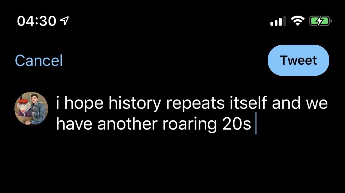 this was in my drafts. i didn’t even fucking tweet it and i jinxed it
