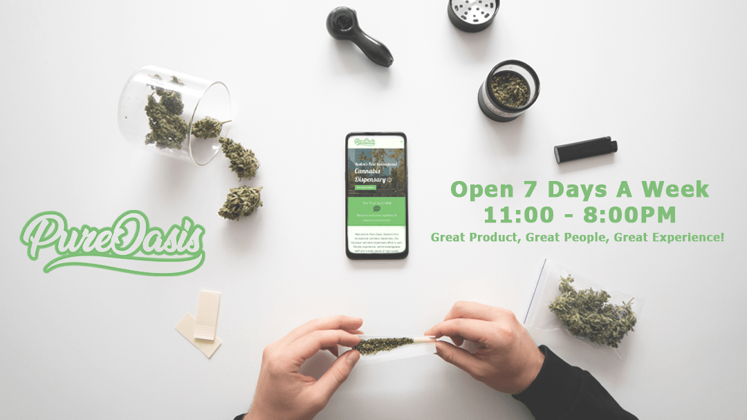 MyPureOasis's tweet photo. #PureOais offers a user-friendly experience, with knowledgeable staff here to guide you with information and advice on all of our high-quality products. #cannabiscommunity #bostonbud #weed #mondaymotivation https://t.co/XV5Hz02a65