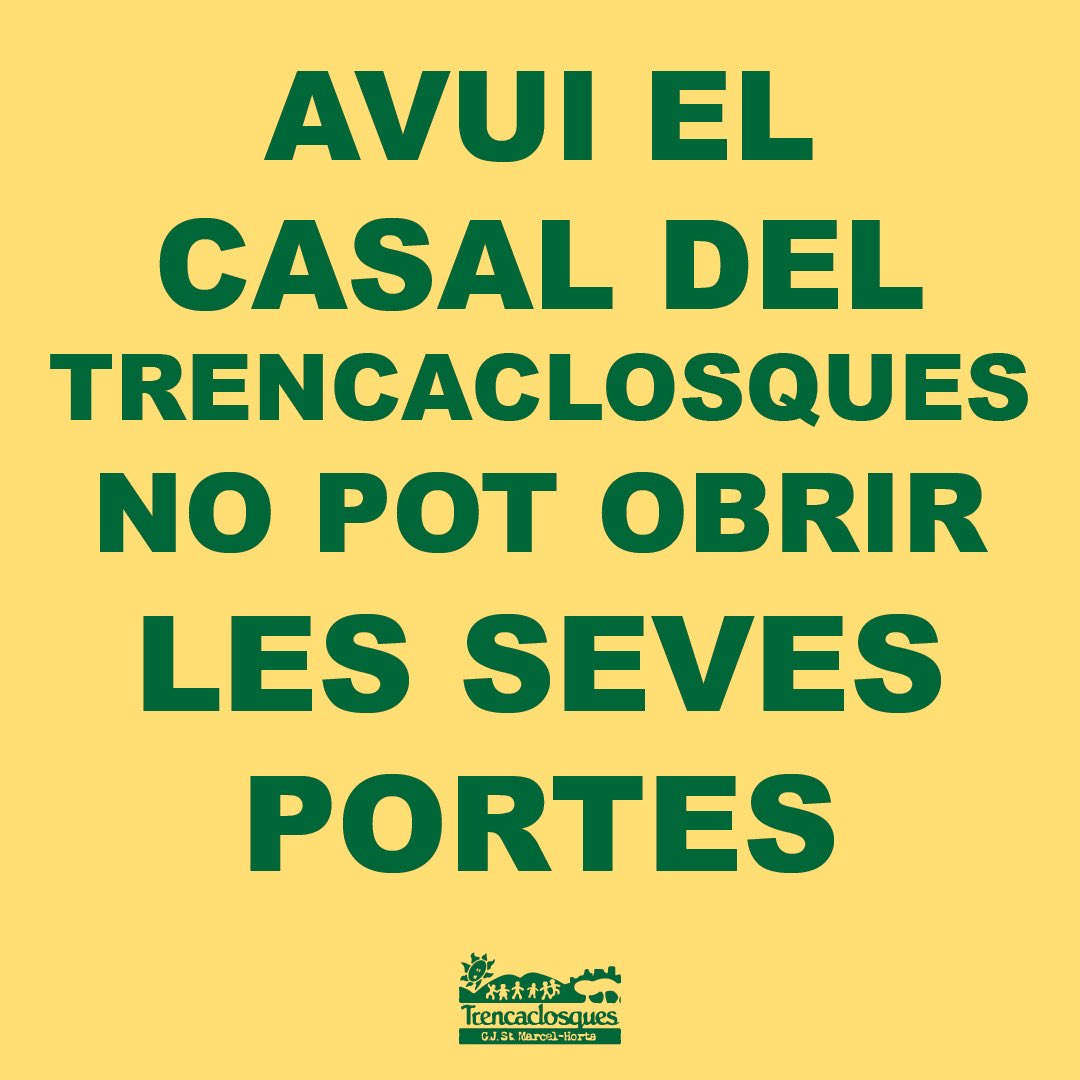 ETrencaclosques's tweet photo. Us adjuntem el manifest que avui fem públic des del Trencaclosques. 

La voluntat d'aquest manifest és donar a conèixer a totes les famílies els motius de la cancel·lació del casal d'estiu d'aquest any i denunciar la situació actual en què es troba la nostra entitat. https://t.co/5tJ19Se2lD