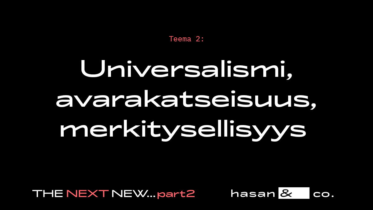 Mikä muuttuu hetkellisesti, mikä pysyvästi? hasan &amp; co:n The Next New -raportti arvioi koronan myötä tunnistettuja muutosteemoja liiketoiminnan ja brändien näkökulmasta. Haluatko kuulla lisää? Ota yhteyttä: anna-riikka.hovi-taunila@hasanpartners.fi #thenextnew #brandsaftercrisis