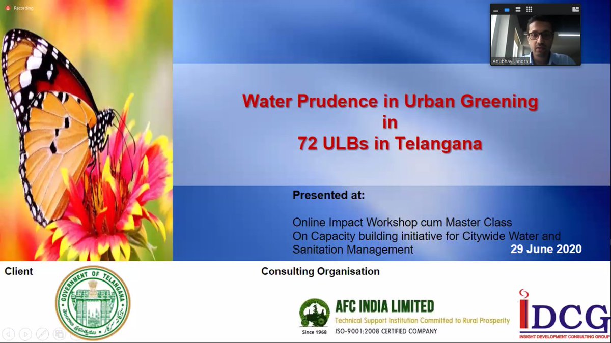 school_waterCSE's tweet photo. Next, we have @AnubhavJ, a planning consultant, who is an alumni of our #Tools #Approaches for city-wide water and sanitation management. As a consultant, he has been working on 'Urban Greens Project', where his organisation has been hand-holding 72 ULBs in Telangana https://t.co/Kk2xRmYCsx