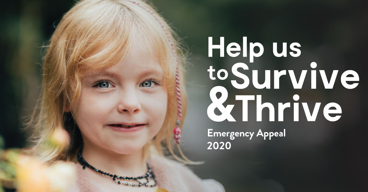 Because of #Covid19 we have lost over half of our income &amp; we expect this to continue. So today we are launching our #EmergencyAppeal.

Please help us to Survive &amp; Thrive so that we can do the same for children diagnosed with cancer. 

To help visit: bit.ly/2BLBzD1