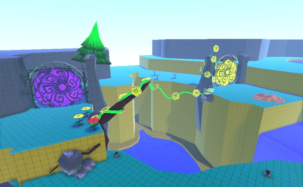 MorpheusUAT's tweet photo. Created some vines in the flower canyon level with our custom tool. #unity3d #gamedev #indiedev #leveldesign https://t.co/zBKWOB29NB