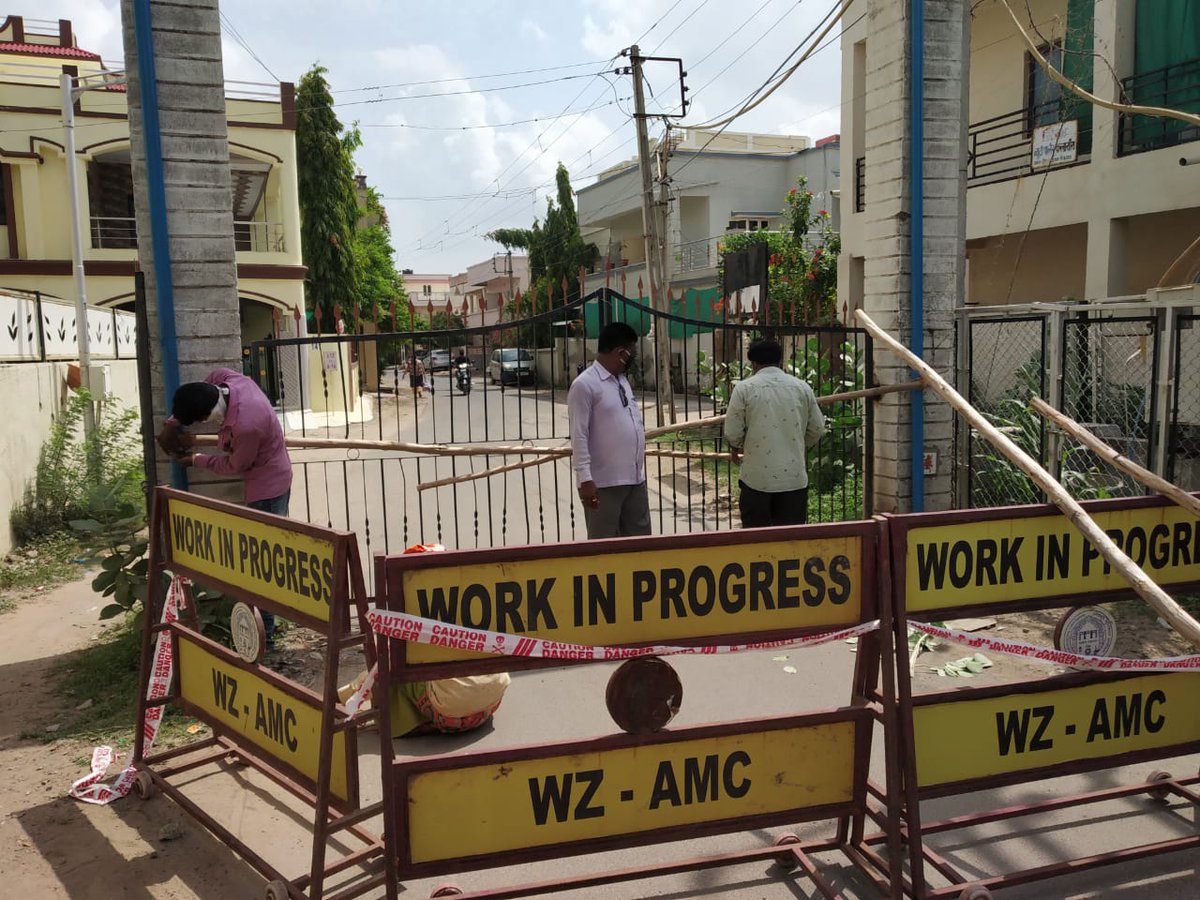 Sampling , screening, barricading of micro containment area...door to door survey is also carried out. Fight against coronavirus.
<a href="/AmdavadAMC/">Amdavad Municipal Corporation</a> 
<a href="/RanaDilipkumar/">Dilip Rana..</a>