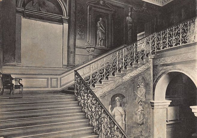 The King’s grand staircase in Kensington Palace.
