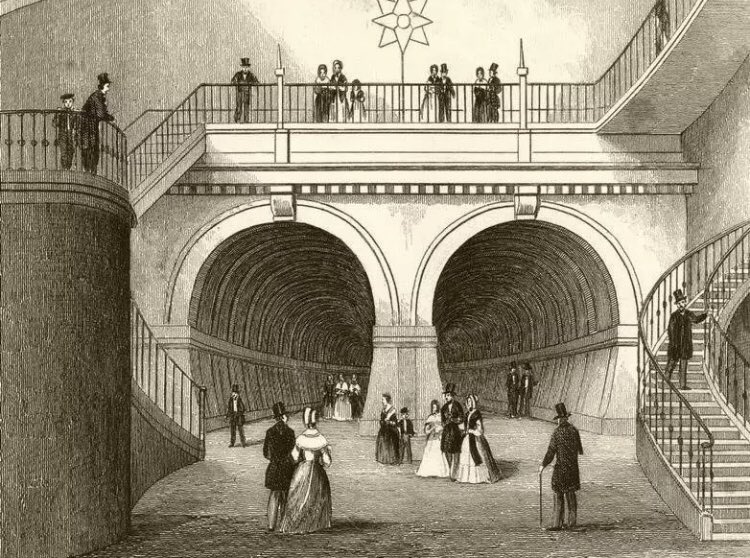 Thames Tunnel staircase 1840