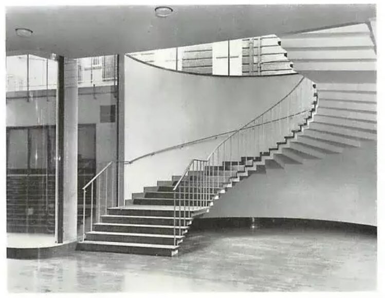 The  @TUCGlobal TUC memorial hall staircase in 1958