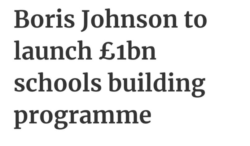 nazirafzal's tweet image. I’m old enough to remember when Michael Gove as Education Minister cancelled £1Bn Labour school building programme in 2010 - programme that Boris Johnson has announced today

A decade when children were starved of the education they deserved

The consequences of which we will pay