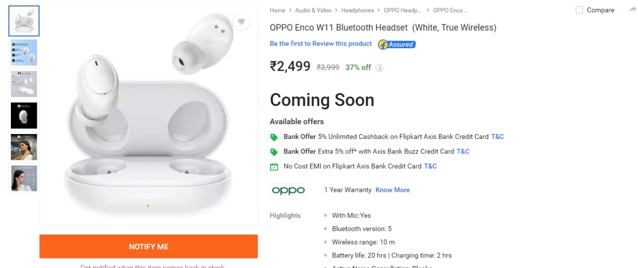 Oppo airpods flipkart new arrivals