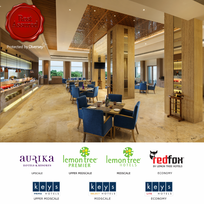 Our seating has been reduced to follow social distancing norms, and all areas and table appointments are sanitised with Diversey’s specialised US EPA certified chemicals. For details, please visit bit.ly/3gu6GD7
#RestAssured #RefreshinglyDifferent