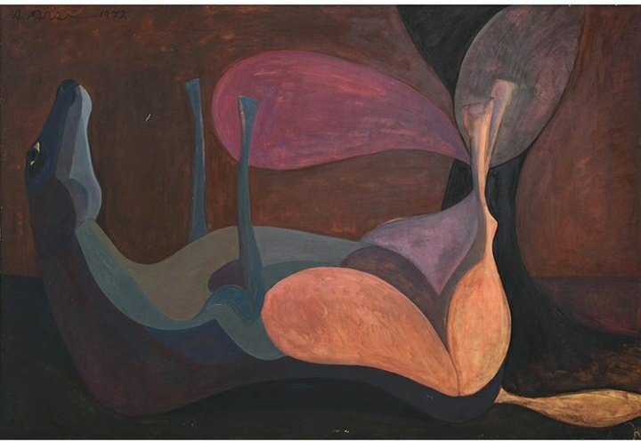 AlSharekhArt's tweet photo. This painting was a wedding gift from Morsi and hung in the AlSharekh Watergate apartment in Washington DC.
Artist: Ahmed Morsi
Year:1972
DIM: H:153cmxW: 2.10m
#ahmedmorsi #AlSharekhCollection https://t.co/GxBdIQdk0A