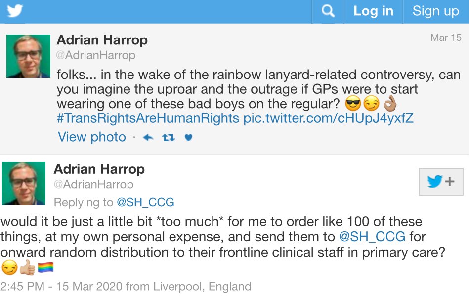 Harrop then said he might order 100 rainbow lanyards and have them sent to clinical staff who operate in Caroline's area. And when Caroline said Disney should spend less effort preaching about LGBT in their films, he joked about her getting Covid-19. 8/10