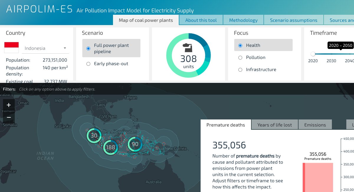 newclimateinst's tweet photo. Do you already know our AIRPOLIM #tool? We just launched an online version of it on the #AmbitionToAction website that lets you explore interactively the health impacts of coal-fired power generation in a number of countries: https://t.co/6B9gqwJLAq

#AirPollution #ClimateAction https://t.co/3qrRbDMK9q