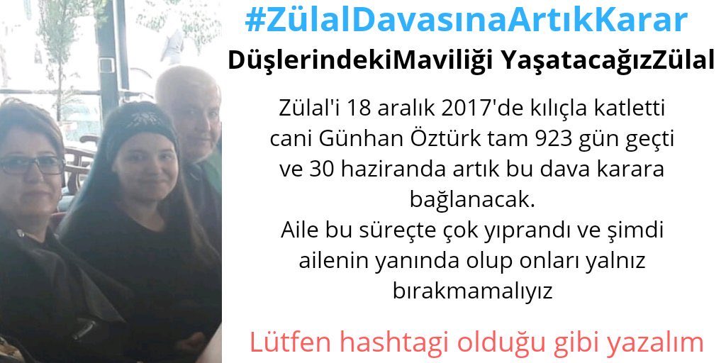 savasberk's tweet photo. #ZülalDavasınaArtıkKarar https://t.co/MEzN311R8s