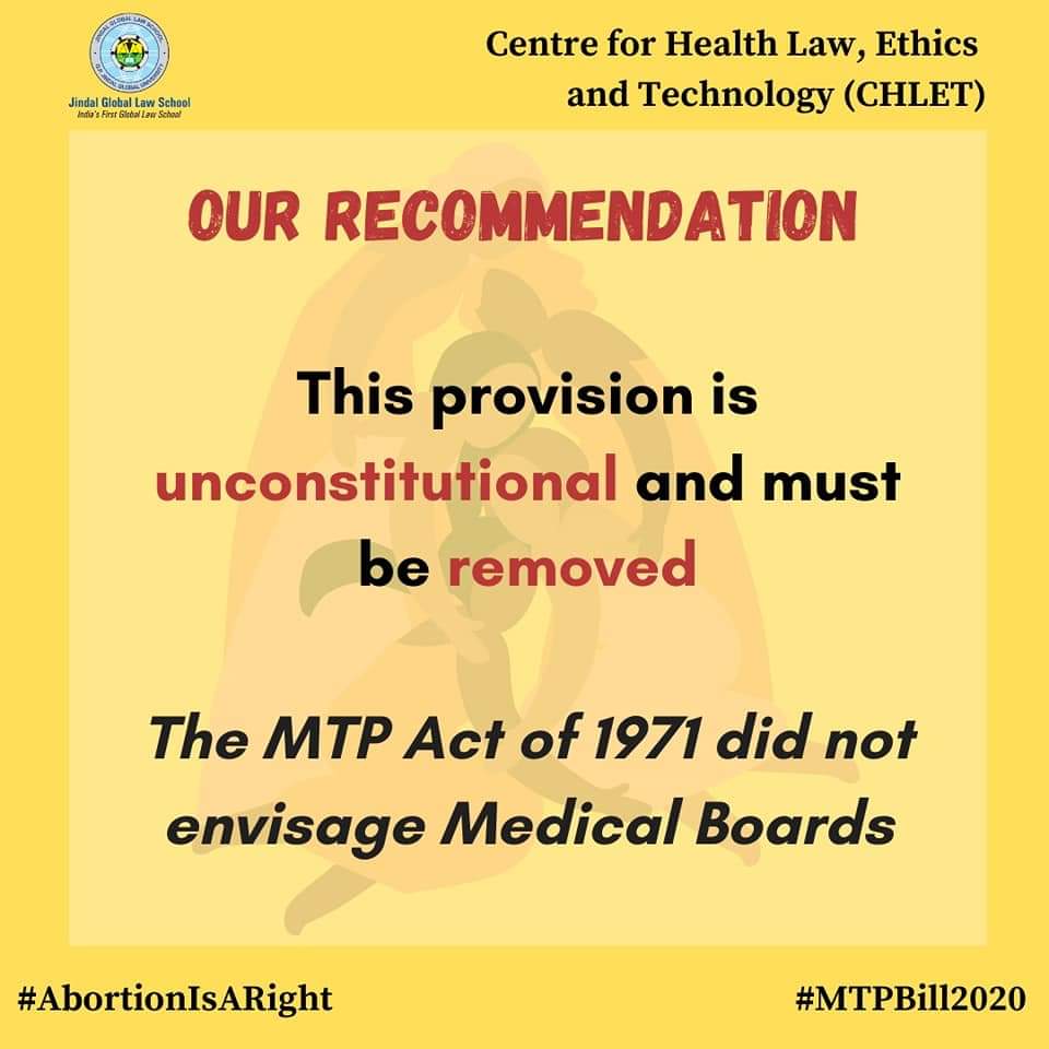 This amendment is also urban-centric as the presence of specialists in rural areas is limited. This leads to a disproportionate impact on marginalised groups. #AbortionIsARight  #MTPBill2020