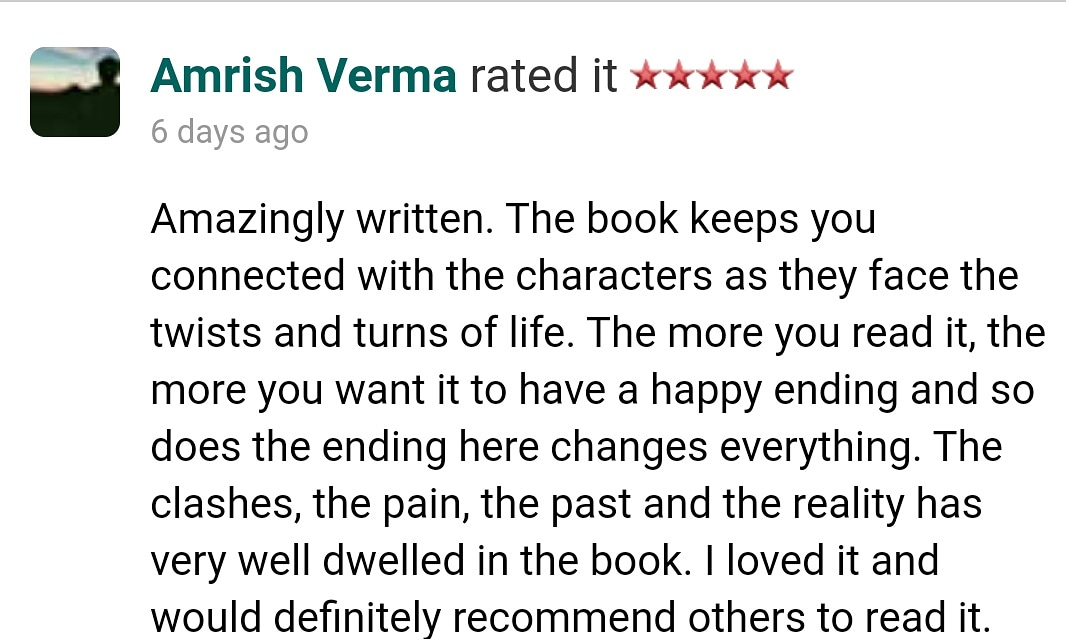 mayankm22's tweet photo. "Amazingly written. The book keeps you connected with the characters as they face the twists and turns of life. The more you read it, the more you want it..."

Find your copy here:

https://t.co/KCweff2xTD

#shadowofthepast #mayankmanohar #fiction #Bestseller #debutnovel https://t.co/SP0uxyIKJE