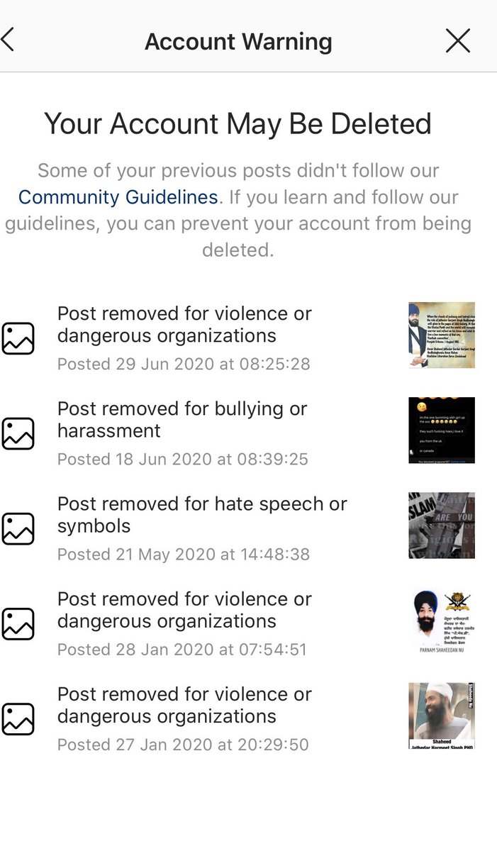 ActivistsUk's tweet photo. Censorship of Khalistan’s Shaheeds continues with @instagram removing posts that pay tribute to our Quams heroes.
Continued attempts to silence Sikh voices the parchar of Sikh Youth UK will not stop no matter how many platforms you attempt to remove them.
#SilencingSikhVoices https://t.co/zAw8qi21PF