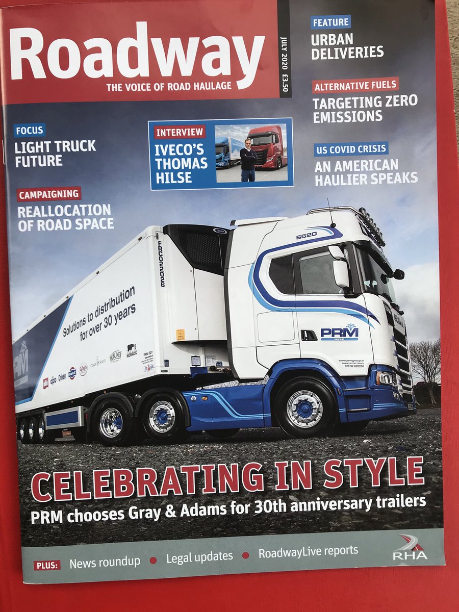 July issue out now. News on industry support for #NHS and #HGVHeroes. Thanks to ⁦@SimarcoL⁩ ⁦@snapaccount⁩ ⁦@AbbeyLogisticsG⁩ ⁦@IVECOUK⁩ ⁦@LymmTruckWash⁩ and all at ⁦@RHANews