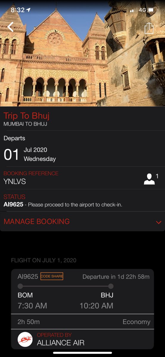 the_gem_amber's tweet photo. @airindiain 
I have my flight on 1 july 2020 &amp; checkin option is not available on the app &amp; its telling to pocide to airport for checkin. 
I already tweeted you &amp; i’m tweeting you once again that please provide assistance. I’v already shared my ticket no. &amp; my contact no in dm https://t.co/A3xXBdbX3g