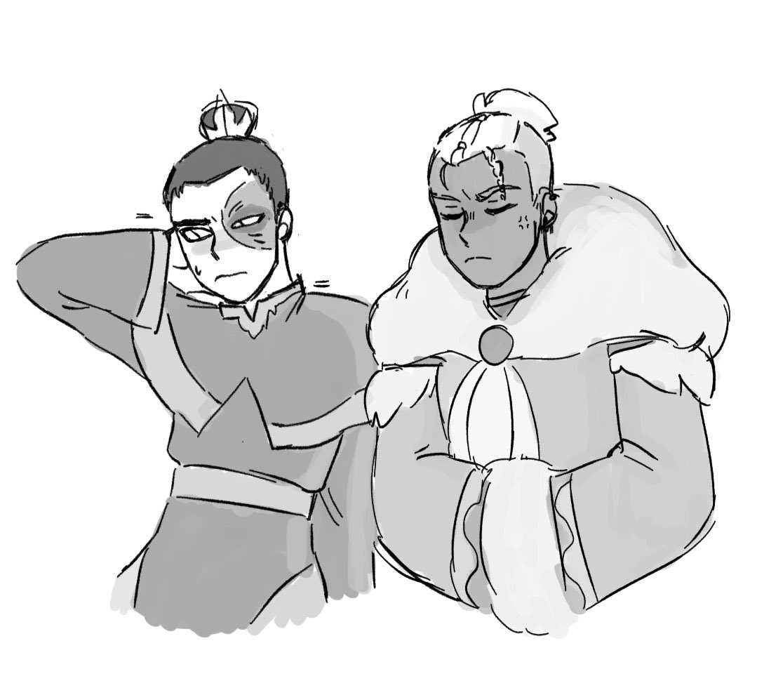 Zukka royalty AU where Sokka is northern water tribe prince and hates zuko at first cause he thinks he's a snob but zuko's just a shy and pinning for sokka,,, 