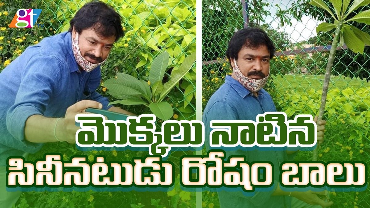 Actor Rosham Balu Planted Sapling as a part of Green India Challenge | GreatTelangana TV
youtu.be/pUHcULUJ-Co