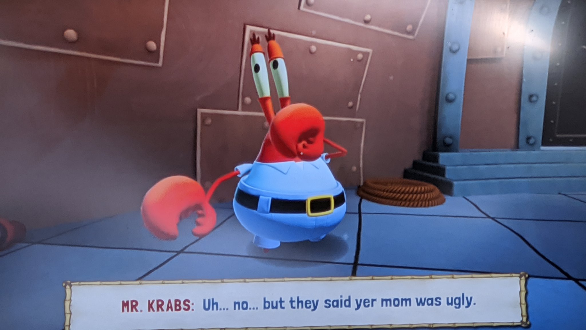 Krabs spittin fax https://t.co/912nlY7yes