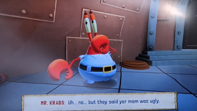 Krabs spittin fax https://t.co/912nlY7yes