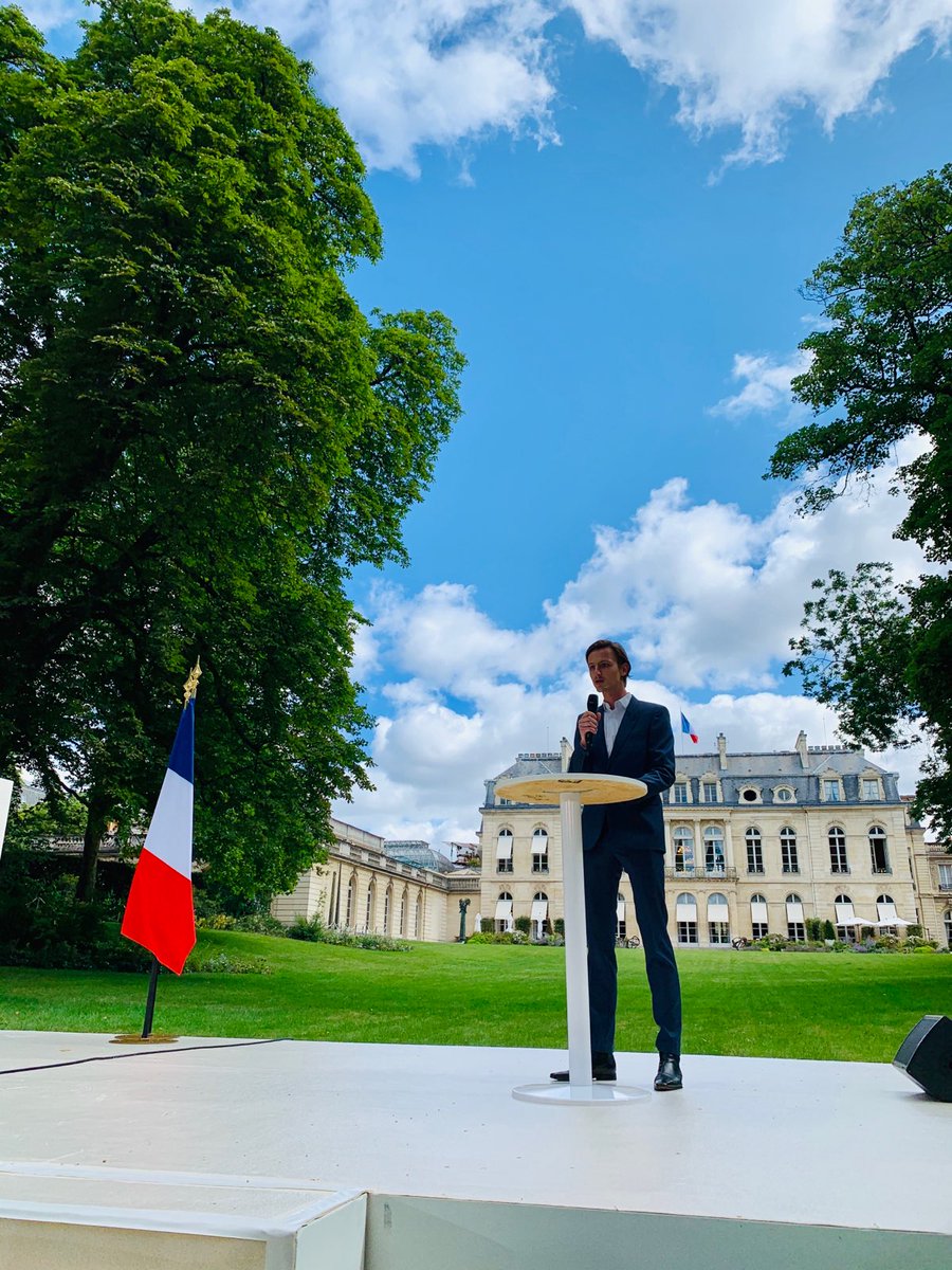 LambertAllaerd's tweet photo. Dernière répétition avant le discours devant le Président de la République @EmmanuelMacron. Quelle fierté de d'être porte parole des @les150ccc ! A tout a l'heure. https://t.co/ptl64XJIqW