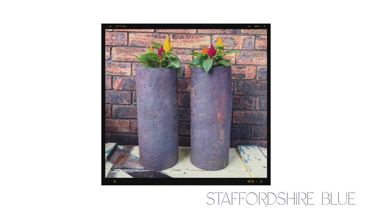 Rare Staffordshire Blue Pots will be available in our yard sale this weekend Saturday 4th &amp; Sunday 5th July.  Stunning architectural pieces £35 including flora 🌸 
#staffordshireblue #chimneypots #exteriordesign #gardendesign #cherishedchimneys #longport #yardsale #heritage