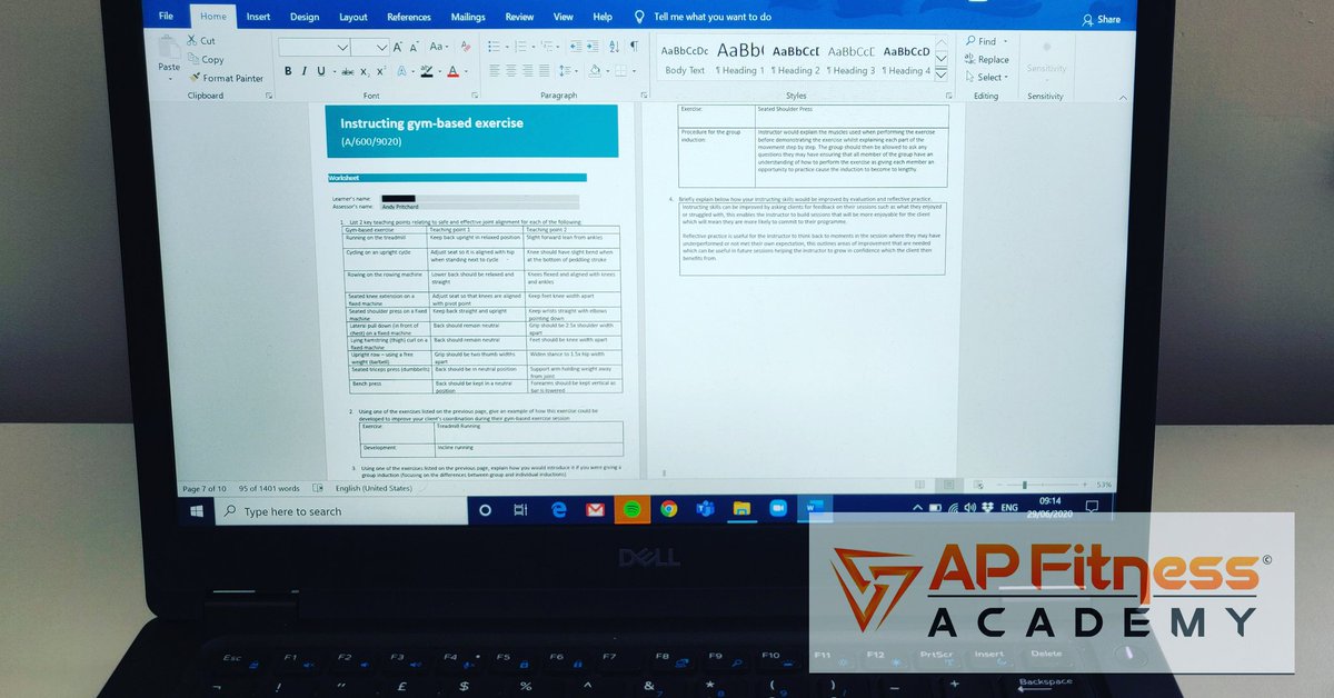 APFitnessAcdmy's tweet photo. Busy start to a busy week...
In the office marking student portfolios and arranging tutorials for our YMCA Awards Level 2 Gym Instructing and Level 3 Personal Training cohorts 📝 💻
#ymcaawards #level2gym #gymcourses #Level3pt #personaltrainingcourses #cimspa #apfitnessacademy https://t.co/CXTCAWZR6f
