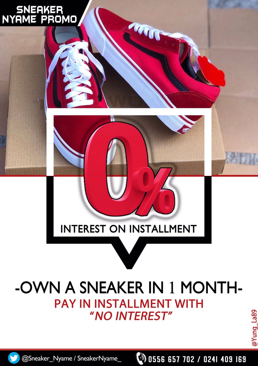 For your best sneakers contact  @Sneaker_Nyame and check some opportunities you may enjoy working with him.