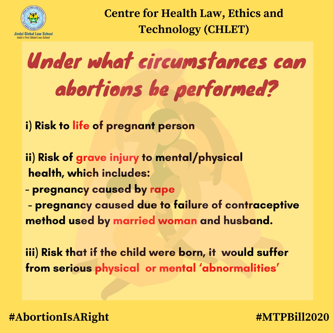 The MTP Act, 1971 was passed as a population control strategy rather than a legislation to further the reproductive autonomy of pregnant women. Like the Act, the MTP Bill 2020 does not allow for abortion on request. #AbortionIsARight  #MTPBill2020