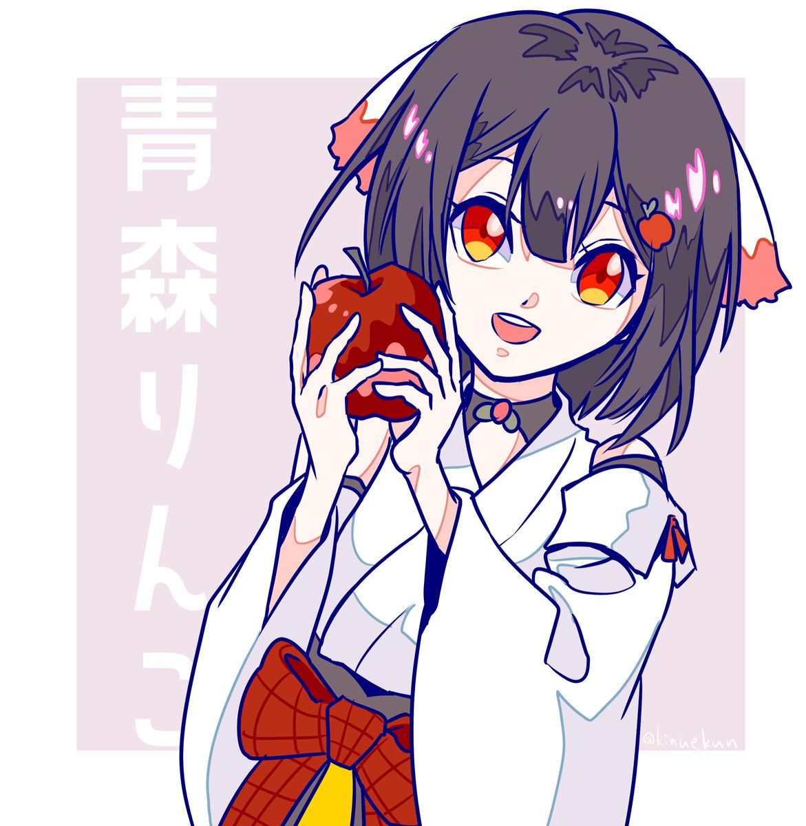 kinuekun's tweet image. りんこちゃんの青森を背負う想い応援してます！🍎
#アートりんこ