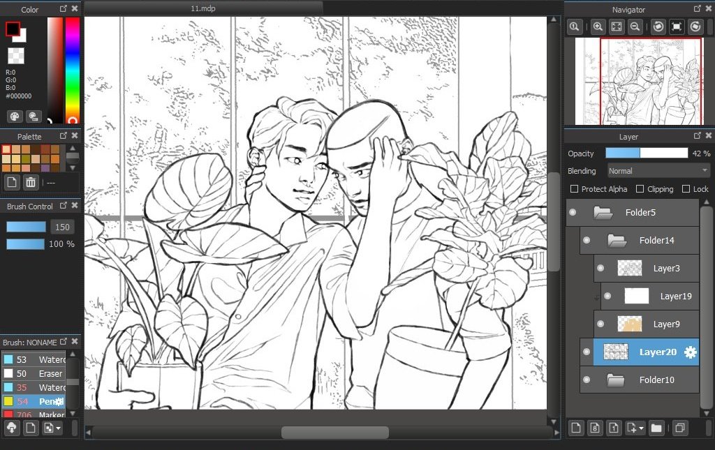 gay & plants-basically my trademark. it's nice to go back to my roots once in a while. work in progress. 