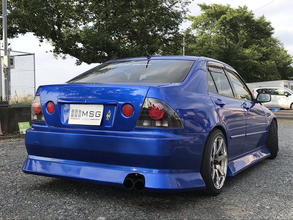 Msg Carshop Twitterissa アルテッツァ入庫しました Bnスポーツ フルエアロ R34 ベイサイドブルー 6mt 改造車売るならmsg 車売ります 車買取 ドリ車買取 アルテッツァ 改造車買取