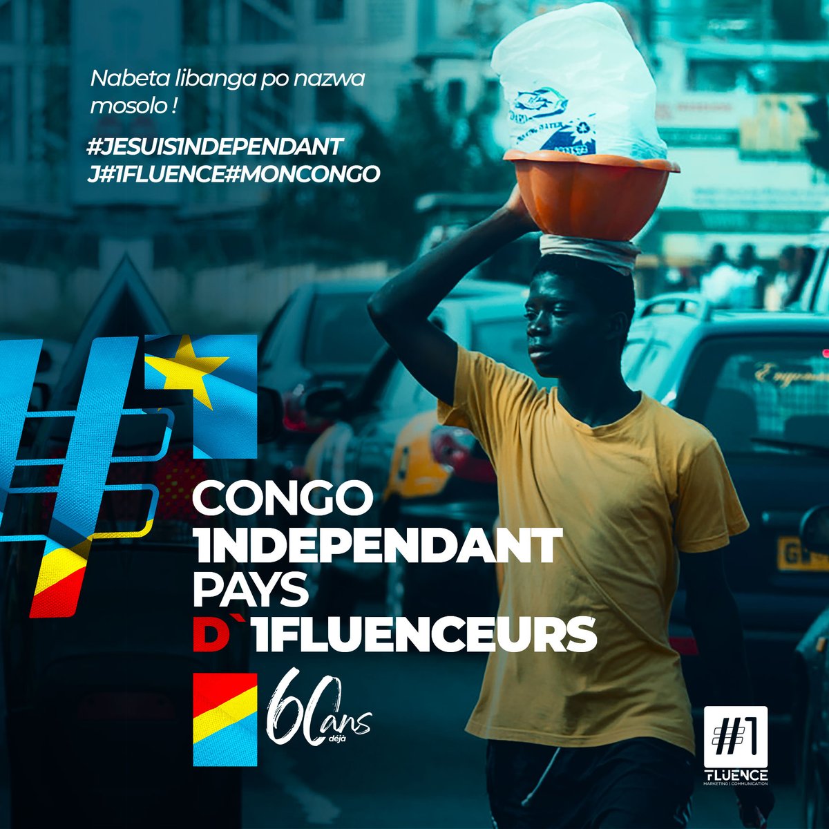 1Fluence_rdc's tweet photo. Quand chacun de nous 1fluence son prochain, c'est le Congo qui avance. Un Congo Indépendant, Un Pays d'Influenceurs. 

Bonne fête de l'Indépendance à tous les Congolais.

J' #1fluence #Moncongo #Rdc60ans https://t.co/ivPEm1l6QR