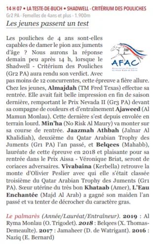afac_contact's tweet photo. #revuedepresse @Jour_de_Galop @DIA_Races https://t.co/hf9iRE9HZR
