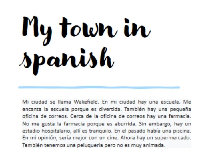 More great home learning in today - ma ville / mi ciudad. We loved reading them! 💕