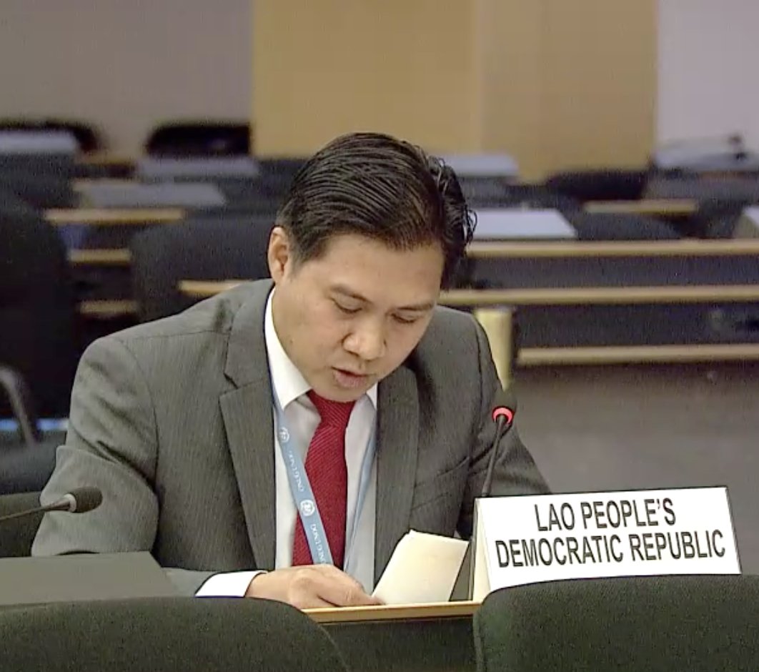 banclusterbombs's tweet photo. #LaoPDR stands ready to work w-States Parties to ensure effective implementation of @ISUCCM #LausanneActionPlan  - #2RevCon prep. mtg. #StopClusterBombsNow https://t.co/wb8Rly5wrL
