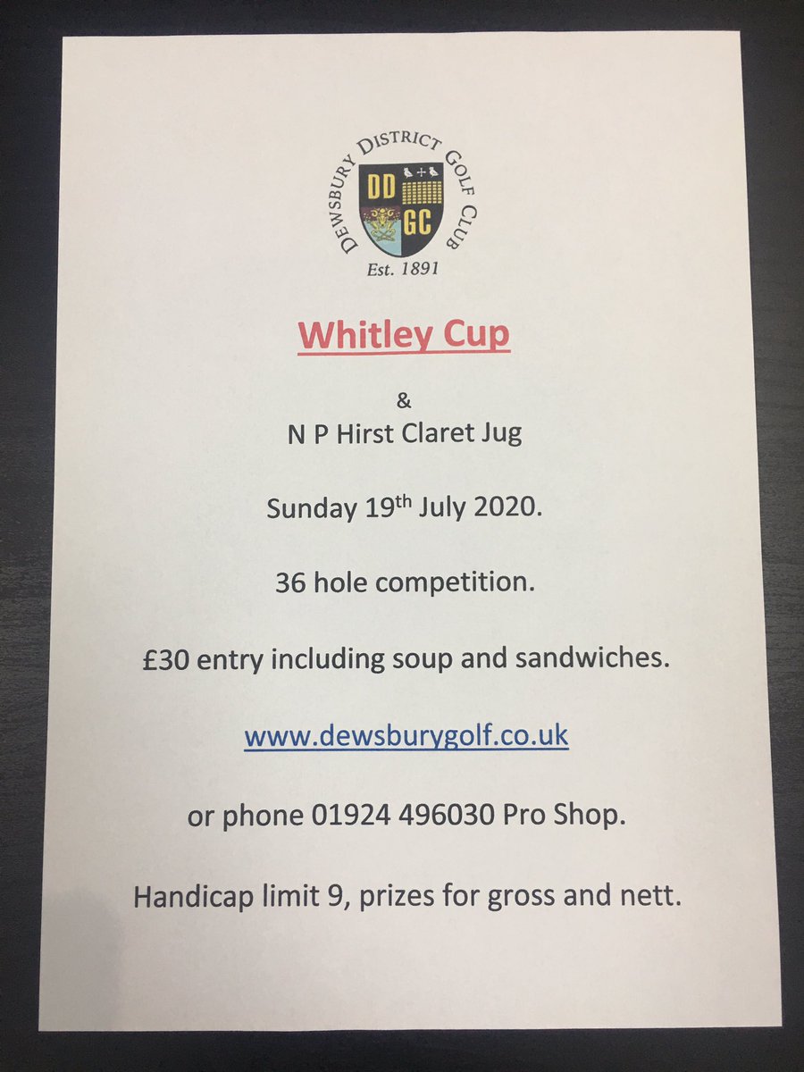 Entry open now, give us a retweet if you can guys, thanks 👍 

<a href="/SheffGolfUnion/">SUGC</a> <a href="/HalifaxGolfClub/">Halifax Golf Club</a> <a href="/HXBHGC/">Bradley Hall GC</a> <a href="/HuddersfieldGC/">Huddersfield Gc</a> <a href="/JoshMorton5/">Josh Morton</a> <a href="/FitzAlex99/">Alex</a> <a href="/veggieboy7274/">Michael A Appleyard</a> <a href="/chris_lander88/">Chris Lander</a> <a href="/jsmith3169/">Jamie Smith</a> <a href="/MelthamGolfClub/">Meltham Golf Club</a> <a href="/woodsomeproshop/">Woodsomehallproshop</a> <a href="/yorkuniongolf/">York Union Golf</a> <a href="/HalifaxWestEndG/">HalifaxWestEndGC</a> 

howdidido.clubv1.com/hdidbooking/op…