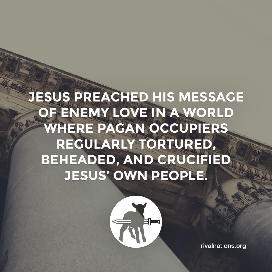 rival_nations's tweet photo. Read more: https://t.co/DTeqqsMdhR #enemylove #loveyourenemies #jesus #wayofpeace #peacemaker #terrorism #kingdomofgod #rivalnations #christian #christianity https://t.co/IrgoTMtnTF