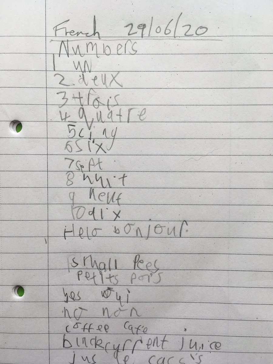 More fabulous French from Squirrel Daphne today!