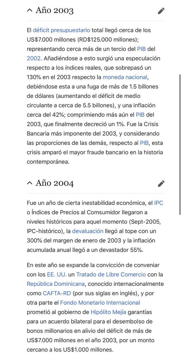 La peor crisis financiera que vivió República Dominicana 2003-2004, quienes en ese momento gobernaban es hoy la misma oposición que se postula, al cambio? O deseo de querer llevar al país a otra crisis? La historia demuestra que la oposición no está apta para gobernar...