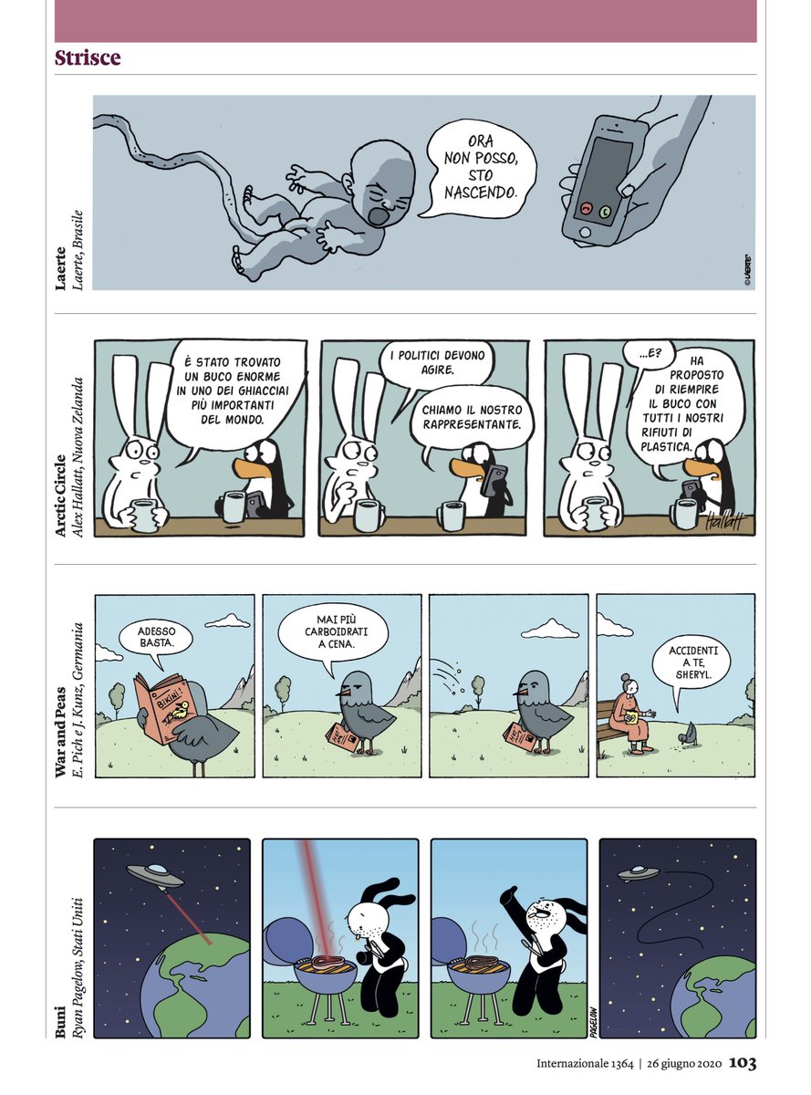 Ó eu lá, na revista italiana Internazionale: 