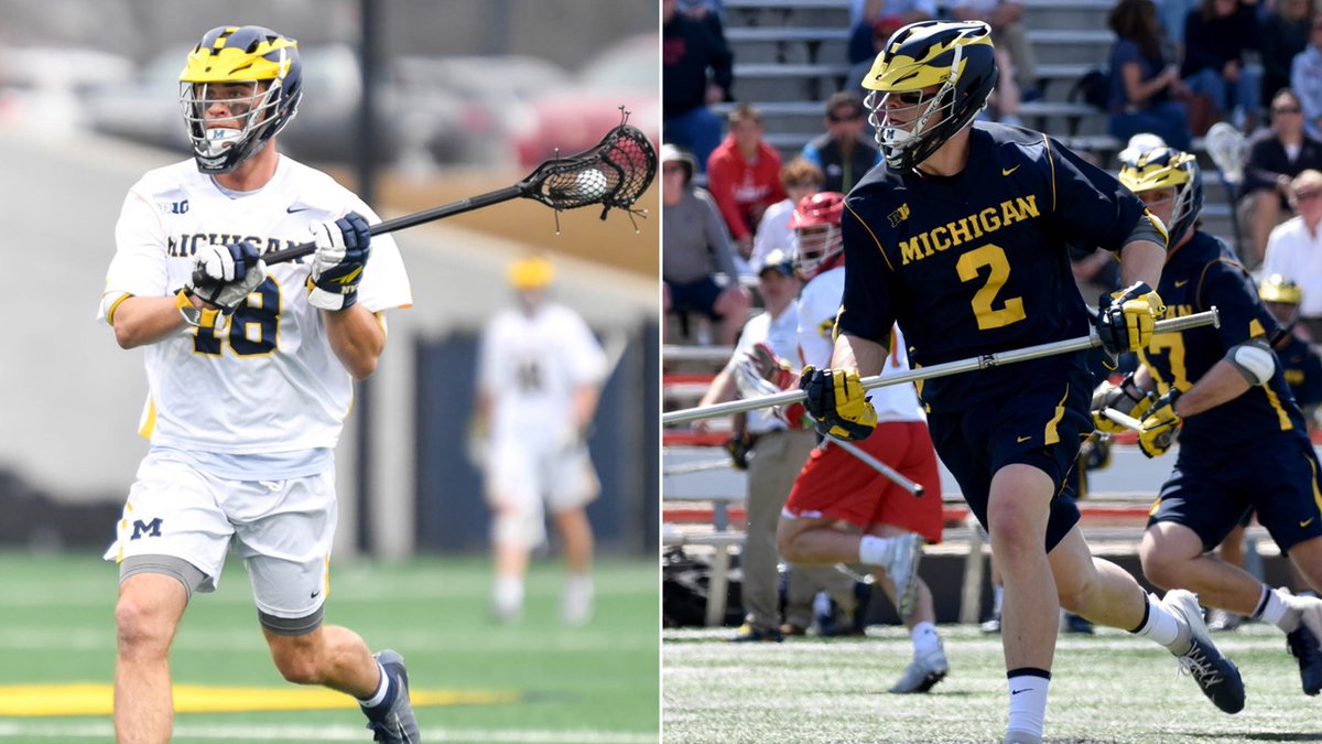 UMichLacrosse's tweet photo. Congrats to Finn Goonan and Christian Ford, @USILA_Lax Scholar All-American's!

READ➡https://t.co/absCTdkcr1

#WearIt | #Scrum20〽 https://t.co/ad3DELANnZ