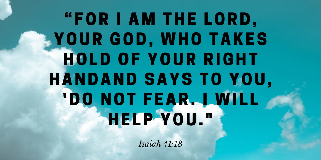 Revannable's tweet photo. Standing on shaky ground? Here's some #security: “For I am the Lord, your God, who takes hold of your right hand and says to you, 'Do not fear. I will help you." Isaiah 41:13 https://t.co/ax5AJNCe1r #scripture #MusicMonday #fhlauthor https://t.co/eOLbvk7Xna